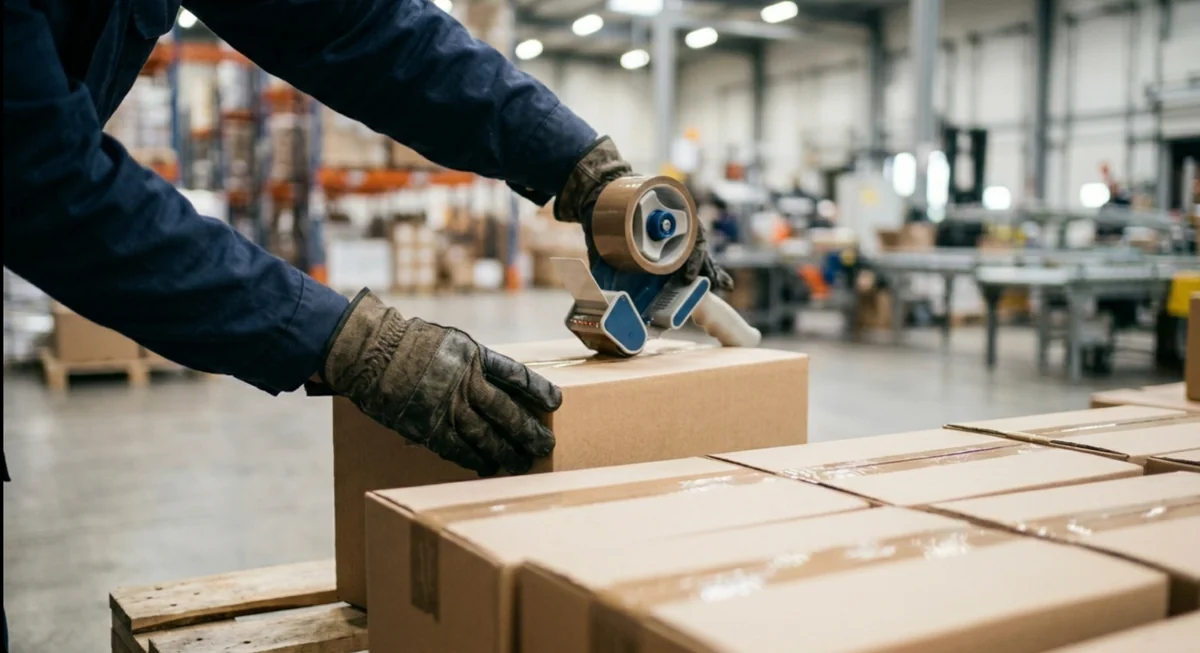 出荷量が増えても費用が崩れない梱包の標準化と自動化のポイントを示す図解