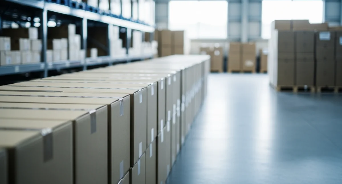 封緘機が段ボール箱の封かん工程を自動化する機械シーン