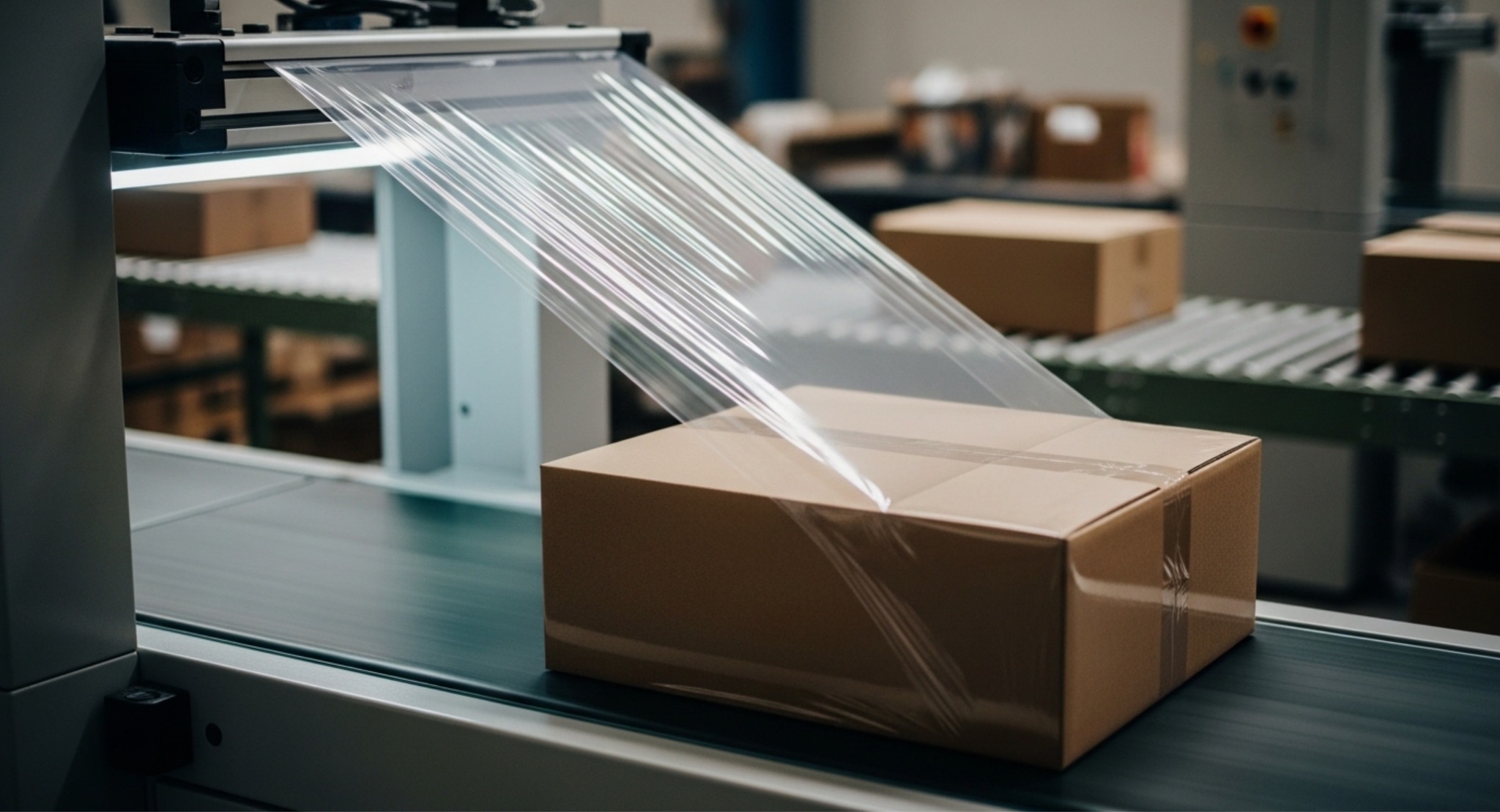 越境EC配送で外装損傷・水濡れ・圧迫を防ぐ箱シュリンクとインボイス自動貼付の梱包対策図解