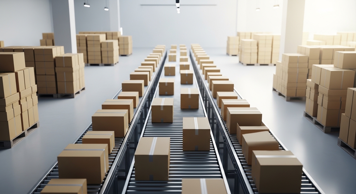 段ボール上部フラップを折り込みテープで封かんする封函機の自動処理フロー図