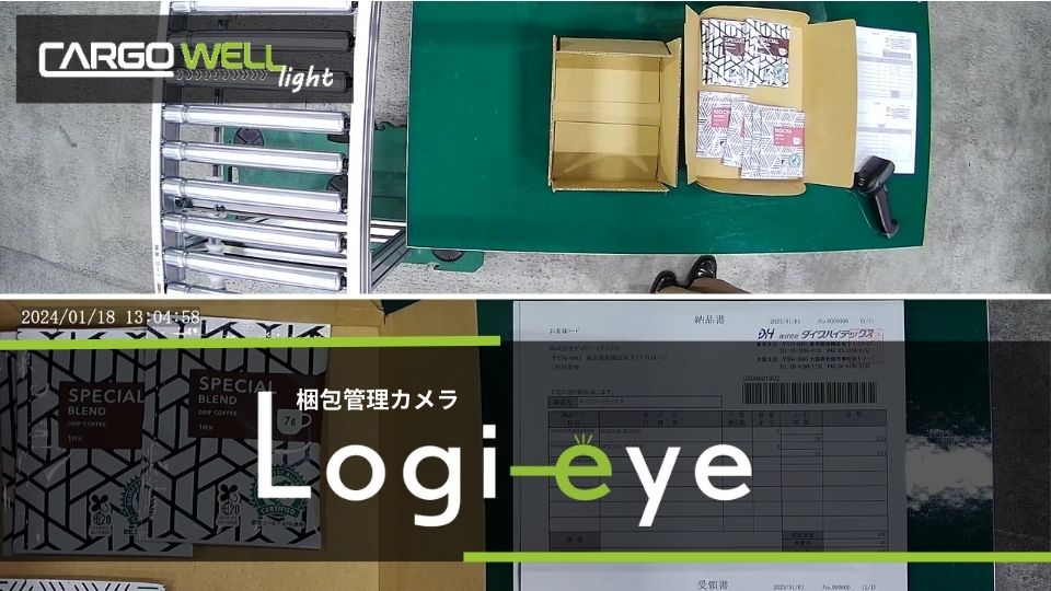 梱包管理カメラ　Logi-eye
