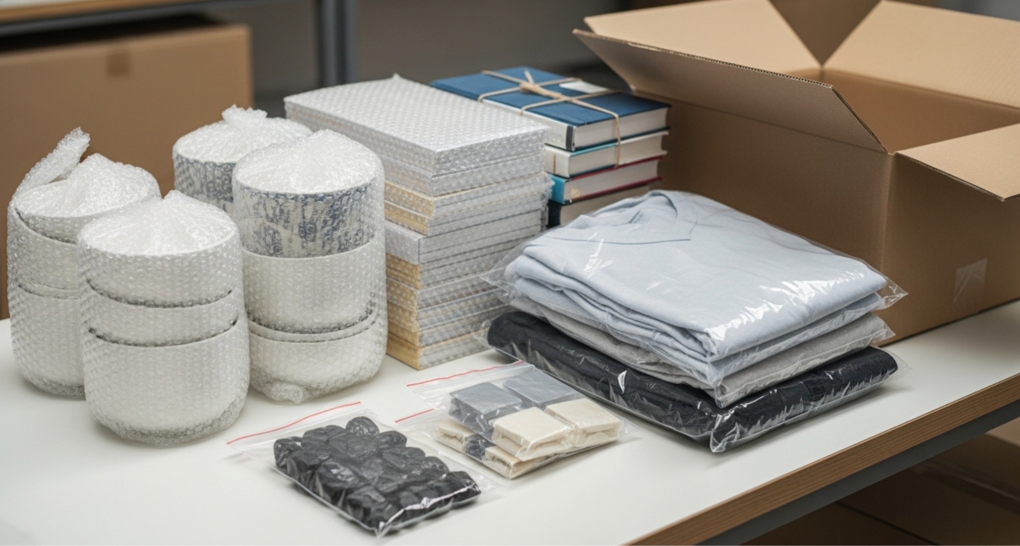 割れ物や食品などカテゴリ別にダンボール梱包のコツを整理した解説イメージ