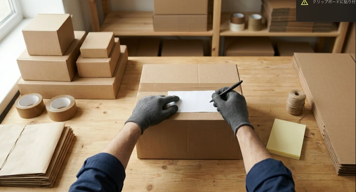 出荷作業を改善する具体的な5つの手順を示したフロー図