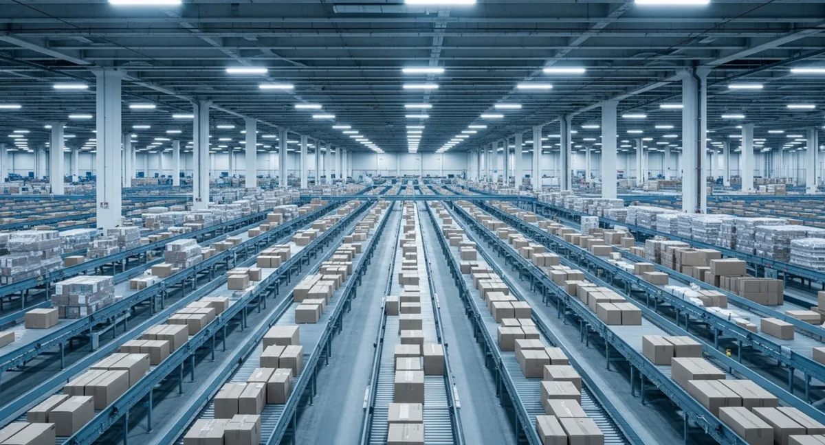 EC向けシュリンク包装ラインでフルフィルメントする様子