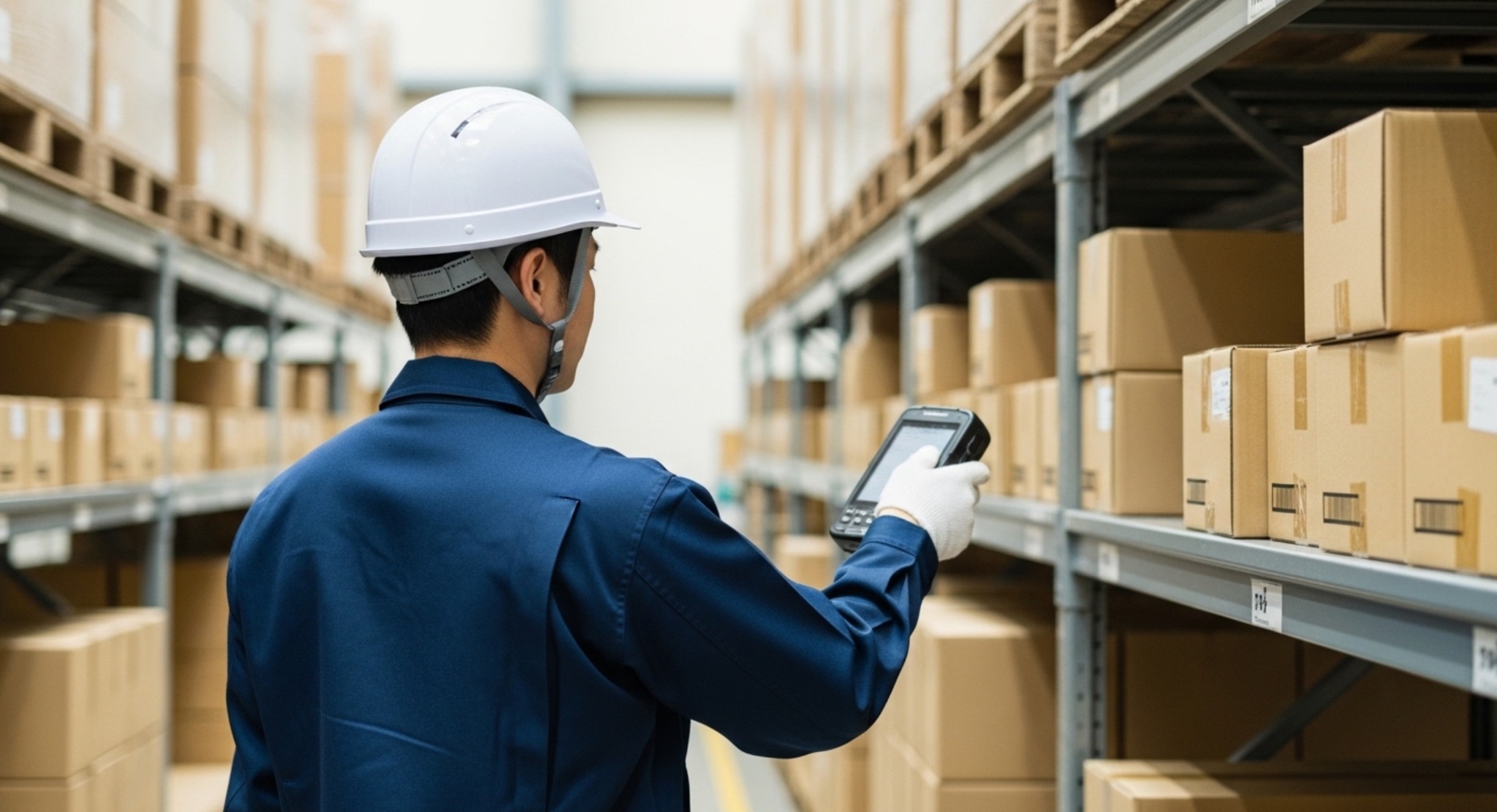 WMSの実在庫と在庫管理システムの理論在庫の違いを整理した比較図